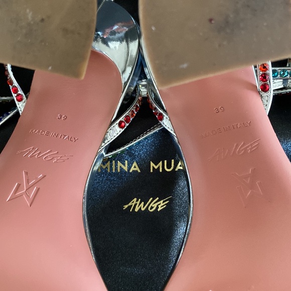 Amina Muaddi 'LSD Gladi' Sandals - Picture 9 of 11